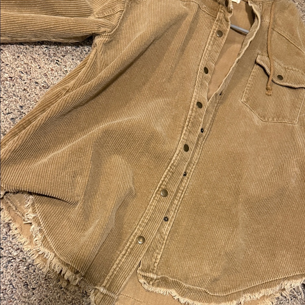 Gilded Intent Tan Corduroy Jacket - Picture 7 of 9